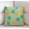 thumbnail image 2 of Throw Pillow Case Watercolor Pineapple Cotton Linen Square Cushion Cover Standard Pillowcase for Men Women Home Decorative Sofa Armchair Bedroom Livingroom 18 x 18 inch, 2 of 4