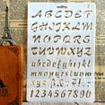 thumbnail image 3 of Opolski English Alphabet Number DIY Scrapbook Drawing Template Measuring Ruler Stencil, 3 of 8
