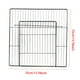 thumbnail image 5 of Puerta de corral portátil para mascotas, accesorios de jaula DIY, cerca de alambre expandible para patio Cuadrícula negra densa, 5 of 5
