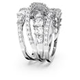 thumbnail image 3 of Anillo Swarovski Hyperbola con cortes mixtos en cristal transparente, 3 of 6