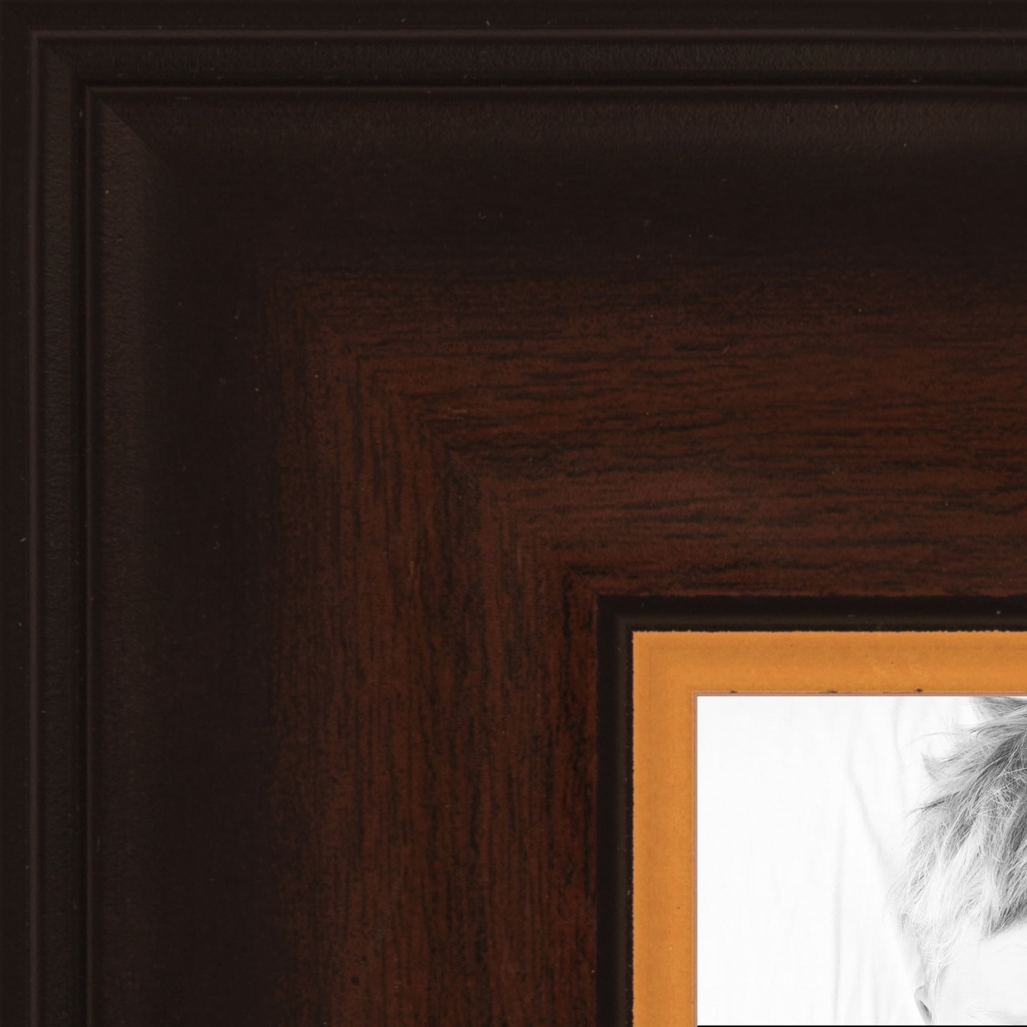 ArtToFrames 20x28 Inch Mahogany and Gold Picture Frame, This Brown