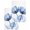White Light Blue Dark Blue, variant on Light Blue Tulip Kitchen Dish Towels for Drying Dishes Set of 2, Farmhouse Abstract Elegant Flowers Waffle Weave Microfiber Hand Tea Bathroom Towels Quick Dry & Absorbent Towel 15.7x23.6