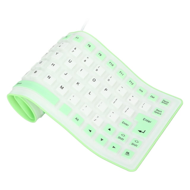 Silicone Keyboard, Fully Sealed Design, Lightweight Portable, Various Colors, Mute Button, Soft Comfortable, Waterproof Dustproof Silent, 85 Keys, USB for PC