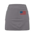 thumbnail image 4 of Skorts for Women Plus Size American Flag Graphic High Waisted Athletic Tennis Skirt Shorts Independence Day Skort, 4 of 4