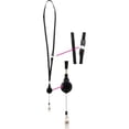 thumbnail image 2 of GBC® Breakaway Lanyards/Retractable Reels, Black, Pack Of 6, 2 of 2
