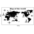 thumbnail image 4 of World Tour World Map Wall Stickers, Living Room Bedroom Removable Stickers, A., 4 of 5
