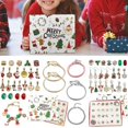 thumbnail image 2 of Calendario de cuenta regresiva de joyería con tema navideño, caja de regalo de joyería, calendario de adviento DIY, calendario de Cuenta Regresiva para Navidad, 2 of 4
