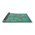 thumbnail image 2 of Ahgly Company Indoor Round Abstract Light Blue Modern Area Rugs, 3' Round, 2 of 4
