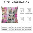 thumbnail image 5 of Shiartex  Easter Pillow Covers Happy Easter Bunny Pink Throw Pillow Covers Hello Spring Easter Eggs Cushion Case for Sofa Couch ，Multi-Size, 5 of 5