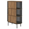 thumbnail image 3 of Modway Fortitude Three Tier Display Cabinet in Walnut Black, 3 of 3
