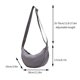 thumbnail image 3 of Bolso bandolera de mujer Bolso de nylon para dumplings - Bolso de hombro de tela impermeable y ligera, diseño minimalista clásico, bolso versátil para el diario, 3 of 6
