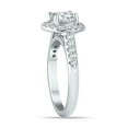 thumbnail image 2 of SZUL Women's AGS Certified 1 1/4 Carat TW Diamond Halo Engagement Ring in 14K White Gold (J-K Color, I2-I3 Clarity), 2 of 6