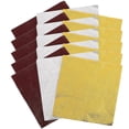 thumbnail image 1 of 3 Pack Aluminum Foil Candy Wrappers for Chocolates – Wide Square Colored Foil with Orange Peel Texture in Gold, Silver, and Coffee – Ideal for, 1 of 5