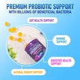 thumbnail image 5 of Probiotic Gummies - 6 Premium Probiotic Strains - Daily Gut Health Pro Biotic Gummy Supplement for Women, Men & Teens, Natural Digestive Health Support, “Good” Gut & Immune Support - 120 Gummies, 5 of 9
