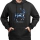 thumbnail image 3 of Sudadera con capucha y estampado de ciervos con parches de mezclilla retro, top casual unisex., 3 of 5