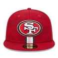 thumbnail image 2 of Men's New Era  Scarlet San Francisco 49ers 2024 Sideline 59FIFTY Fitted Hat, 2 of 6