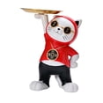 thumbnail image 1 of Figura de gato nórdico, organizador de almacenamiento de joyas, llavero de joyería, figurita de Animal con bandeja para decoración de Rojo BLESIY Almacenamiento de claves, 1 of 8