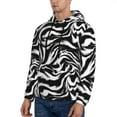 thumbnail image 2 of KLL Leopard And Zebra 2 Print Mens Hoodie Long Sleeve Casual Pullover Hooded Sweatshirt Fashion Drawstring Hoodies with Pocket-Medium, 2 of 6