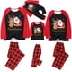 thumbnail image 1 of Conjuntos a juego de pijamas navideños, divertido conjunto de pijama familiar de vacaciones con parte superior de alce de Papá Noel y ropa de dormir con parte inferior de tela escocesa roja Xemadio WMCH-429, 1 of 5