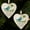 2 PCS#006, variant on Heart-Shaped Sea Glass Friendship Decor,Good Friend Like A Four Leaf Clover Hearts Keepsake,Sea Glass Art Decor for Best Friends,Friendships Hearts Ornament for Christmas Tree Hanging Ornaments(3pcs)