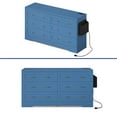 thumbnail image 4 of ModFusion 6 Drawer Dresser with Antique Handles & USB Power Outlet & Organizer Bag, Wood Storage Cabinet Cheset for Living Room, Bedroom, Entryway and Hallway, Blue, 4 of 9