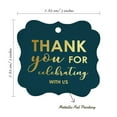 thumbnail image 7 of Inkdotpot Pack Of 100 Thank You For Celebrating With Us Bridal Shower-Baby Shower-Retirement-Wedding-Birthday Paper Tags DIY Craft Bracket Shape Real Gold Foil Hang Tags, 7 of 7