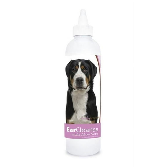 Healthy Breeds 840235115571 8 oz Greater Swiss Mountain Dog Ear Cleanse with Aloe Vera Sweet Pea & Vanilla