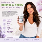 VH Nutrition Vitex Plus 650mg - Chaste Tree Berry Supplement for Women Healthy Hormone Balance & Fertility Support Formula - 60 Capsules