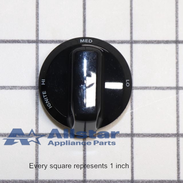 Whirlpool Range/Stove/Oven Control Knob ( Black) W11117407