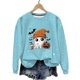 thumbnail image 2 of Heisall Womens Hoodies Halloween-themed Sparkling Print Round Neck Long Sleeve Fleece-lined Casual Sporty Fashion Sweatshirts, 2 of 9