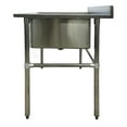 thumbnail image 4 of 48 in. Free Standing Bar Sink with Faucet, Stainless Steel Work Table Commercial Kitchen Sink, 4 of 11