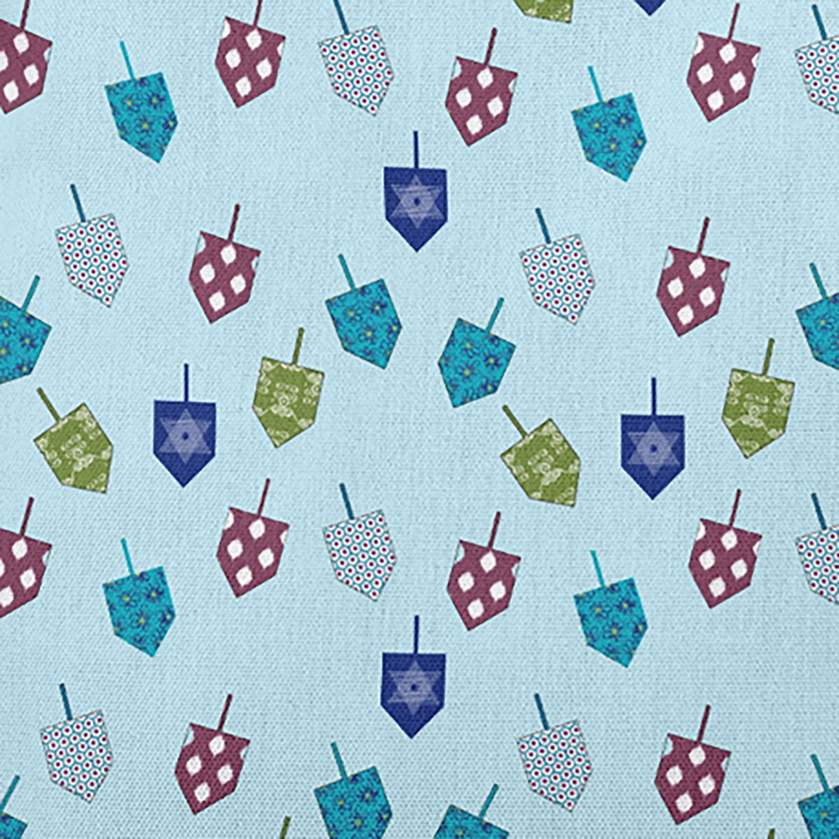 20" x 14" Simply Daisy Dreidel Pattern Polyester Accent Pillow, Omar Qty 1