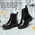 thumbnail image 2 of BURUDANI Kids Combat Ankle Boots Side-Zip Closure for Toddler & Little Kid, 2 of 6