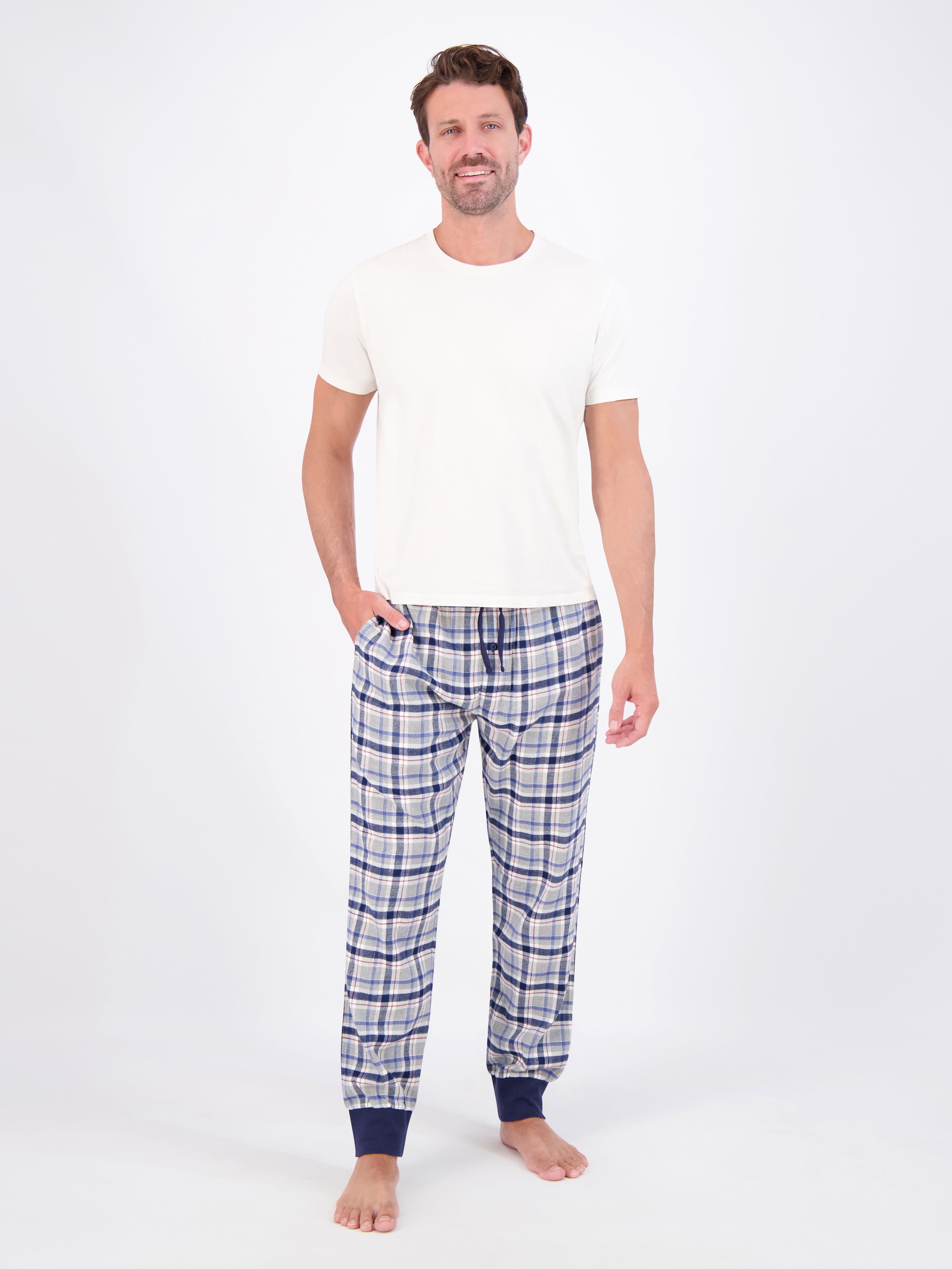 Hanes Originals Men's Soft Flannel Joggers, Sizes S-2XL