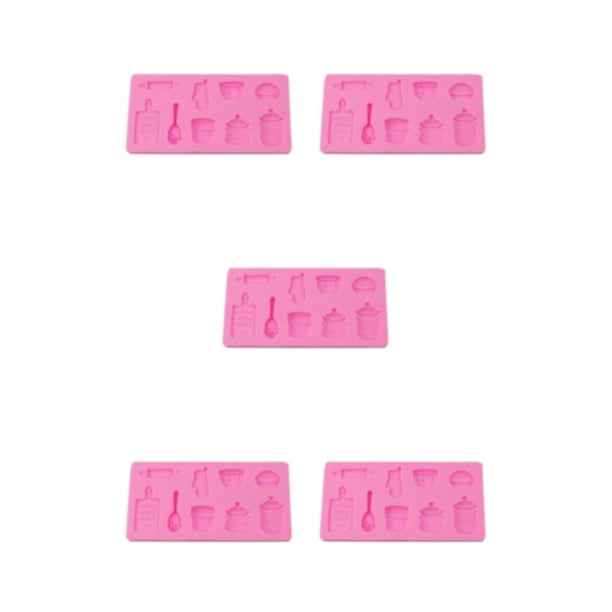 Molde de pastel de fondant Advancent molde de postre moldes de decoración de pasteles de chocolate galletas dulces horneado decorativo gris Rosa