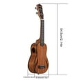 thumbnail image 5 of YongCo 21 Inch Concert Ukulele Hawaiian Guitar Four String Guitar Wood Ukulele Kid Birthday Gifts Small Guitar Educational Toy, 5 of 20