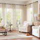 thumbnail image 3 of Cortinas Jinchan Mezcla de Lino Beige 244 cm ancho x 244 cm largo 2 Paneles, 3 of 9