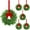 6pc, variant on laqbezok 6 Set Mini Christmas Wreath, Small Artificial Norfolk Farmhouse Wreaths with Red Bow Berry Pine Cone, for Fireplace Front Door Porch Wall Hanging, for Cabinet Kitchen Windows Decors