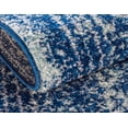 thumbnail image 2 of 9' x 12' Navy Blue and Ivory Transitional Rectangular Area Throw Rug, 2 of 9