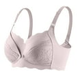 thumbnail image 4 of RMGVDSD Wireless Bras for Women Solid Nursing Bras Thin Hole Cup Breathable Maternity Bra Push Up Sag Bra Full Coverage Bralettes, 4 of 4
