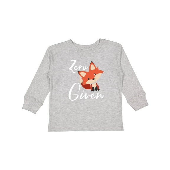 Inktastic Zero Fox Given Boys or Girls Long Sleeve Toddler T-Shirt