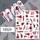 thumbnail image 1 of Pegatinas de uñas de la serie de Halloween de Navidad de invierno, accesorios de uñas, calcomanías de decoración de uñas de belleza de Santa Claus, alce de copo de nieve 3D, 1 of 4