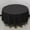 Black, variant on Table Cloth,12 Pack Premium Plastic Disposable 84 Inch Round Tablecloth Round Table Covers