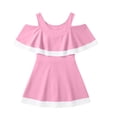 thumbnail image 5 of XINXIAOO Girls Swimsuit One Piece Swimwear for Girls with Ruffled Bathing Suit for Kids, Size 7Y-16Y, 5 of 5
