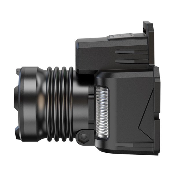 Linterna frontal con sensor de 1000 lm, resistente al agua, con zoom, para acampar y correr