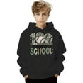 thumbnail image 4 of Rggeeun Baby Boys Sweatshirt Multi Graphic Fashion Hoodie Casual Loose Long Sleeve Crewneck Fit Zip Up With Pocket For Kids Youth Cute Pullover,Black,18-24 Months, 4 of 4