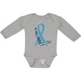 thumbnail image 3 of Inktastic We Will Win Against Prostate Cancer Ribbon Boys or Girls Long Sleeve Baby Bodysuit, 3 of 5