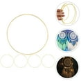 thumbnail image 6 of Metal Hoops Rings Macrame Ring Catcher Dream Craft Wreath Hoop Wire Gold Circle Dreamcatcher Floral Flower Christmas, 6 of 9