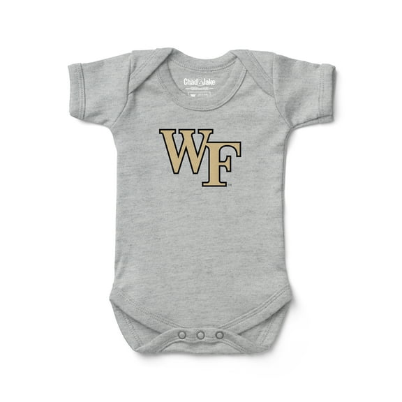 Infant Chad & Jake Heather Gray Wake Forest Demon Deacons Primary Logo Bodysuit