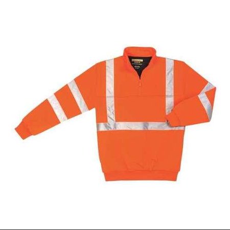 UPA542 ORANGE XL Hi-Viz Sweatshirt, Orange, Polyamide, XL
